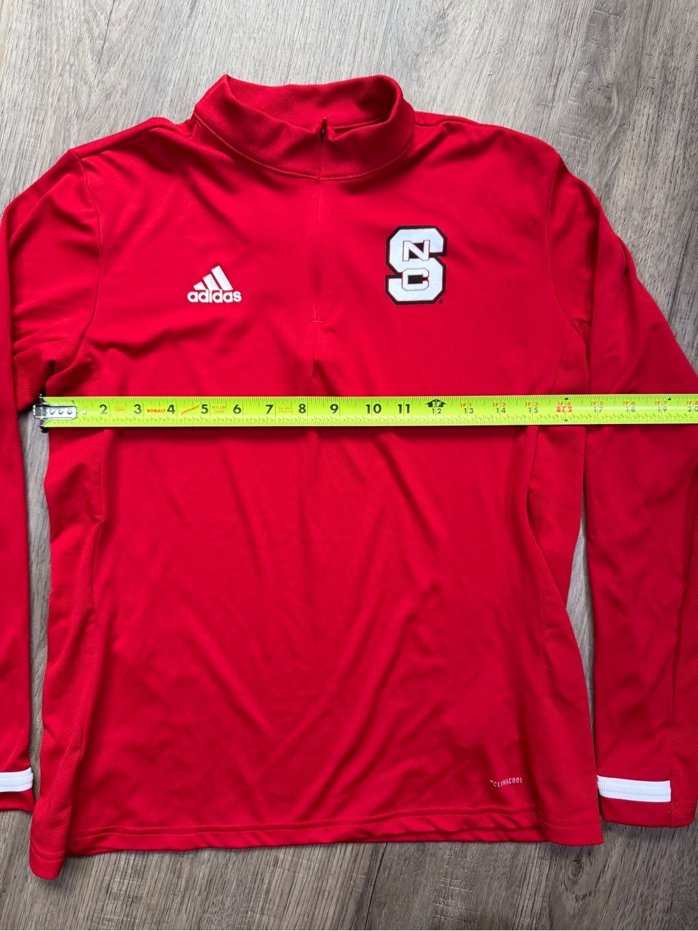 adidas Red NC Quarter-Zip Athletic Pullover - Picture 5 of 14